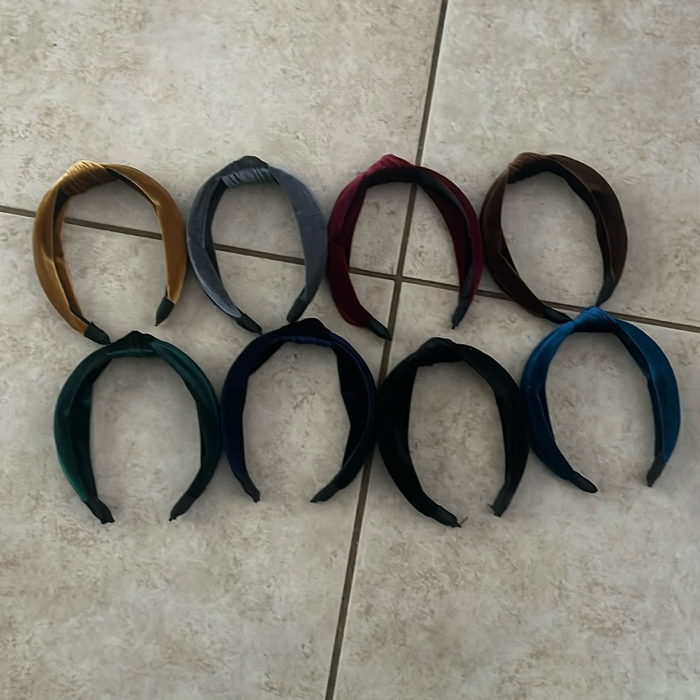 Velvet Knot Headbands Set of 8